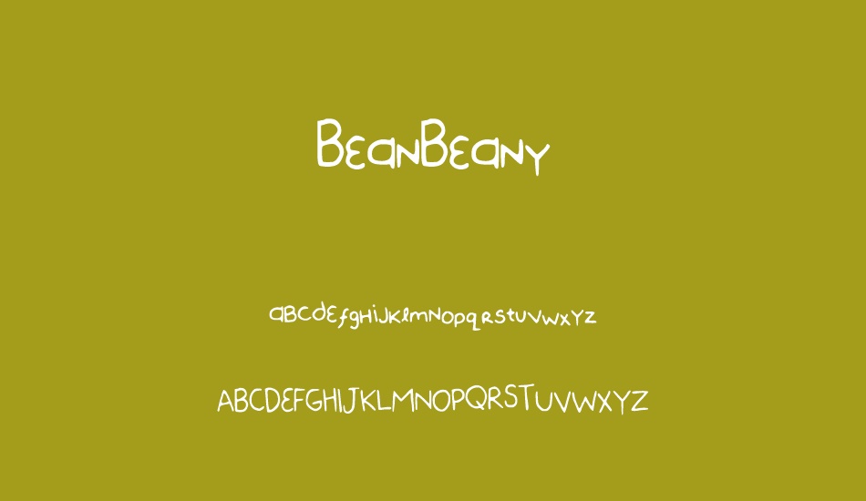 BeanBeany font