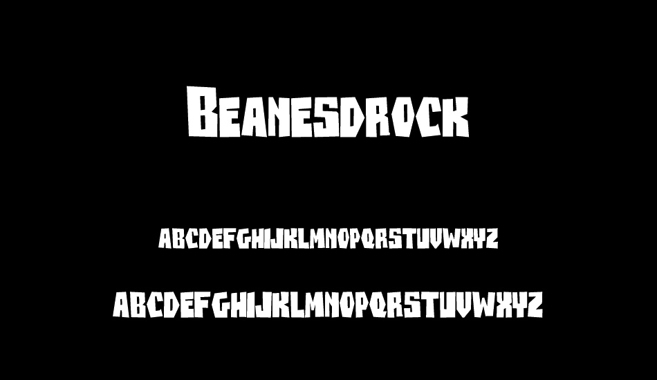 Beanesdrock font