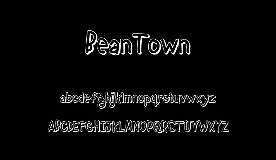 BeanTown font