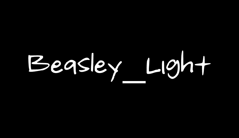 Beasley_Light font big