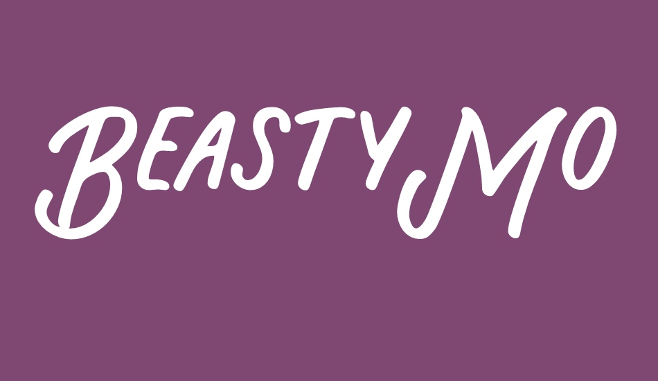 Beasty Morty font big