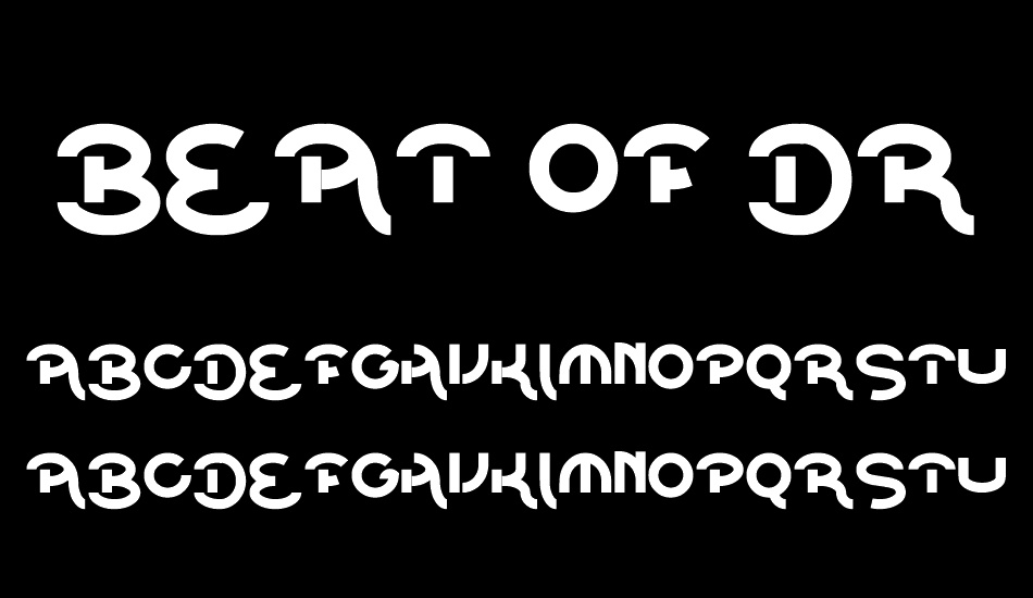 beat of drum font