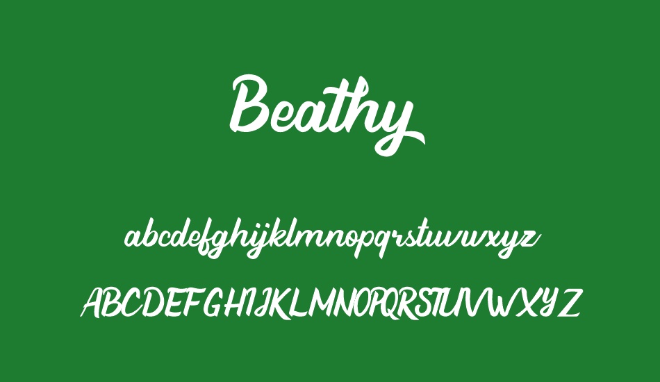 Beathy font