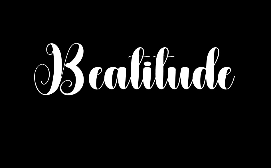 Beatitude font big