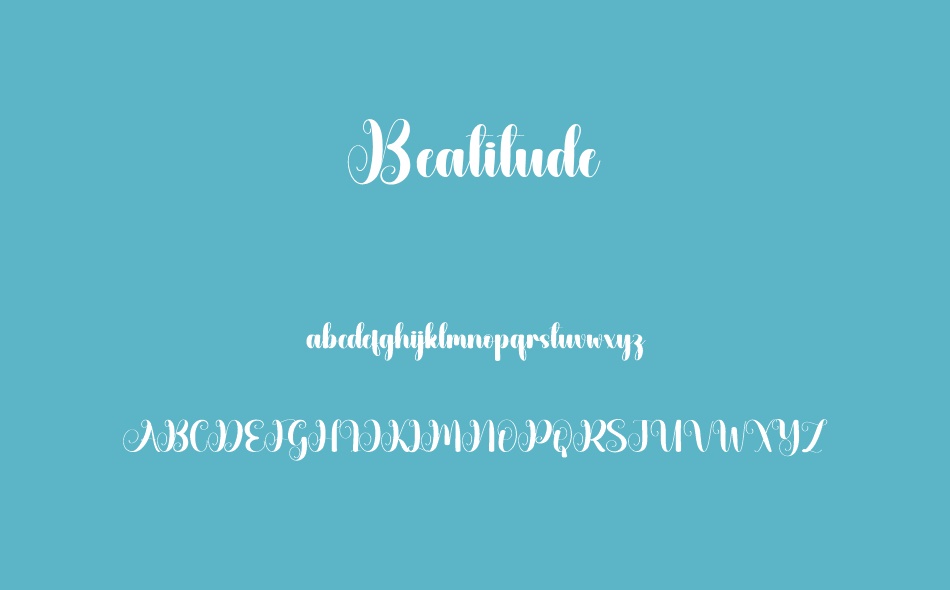 Beatitude font