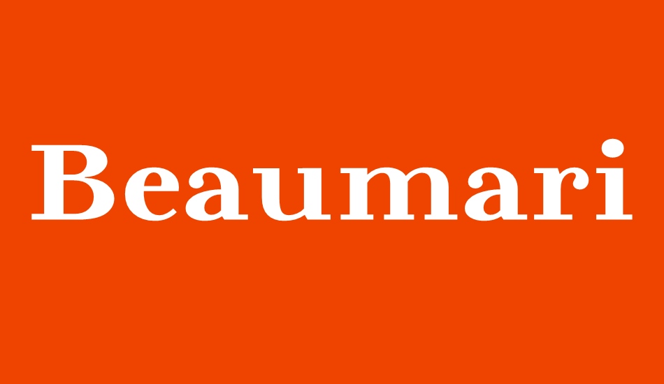 Beaumaris Demo font big