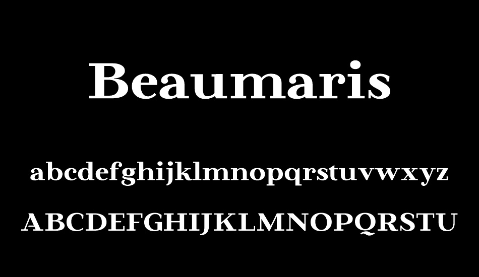 Beaumaris Demo font