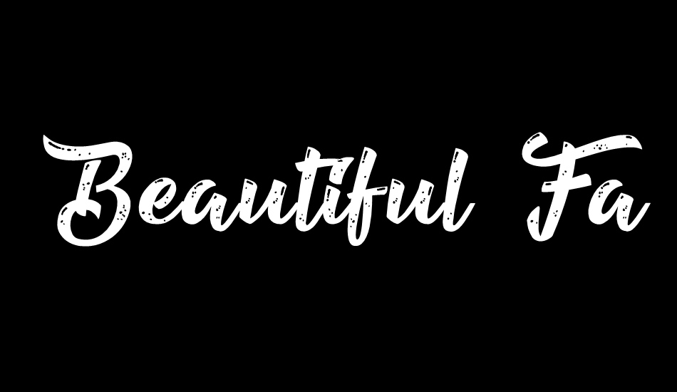 Beautiful Fascination font big