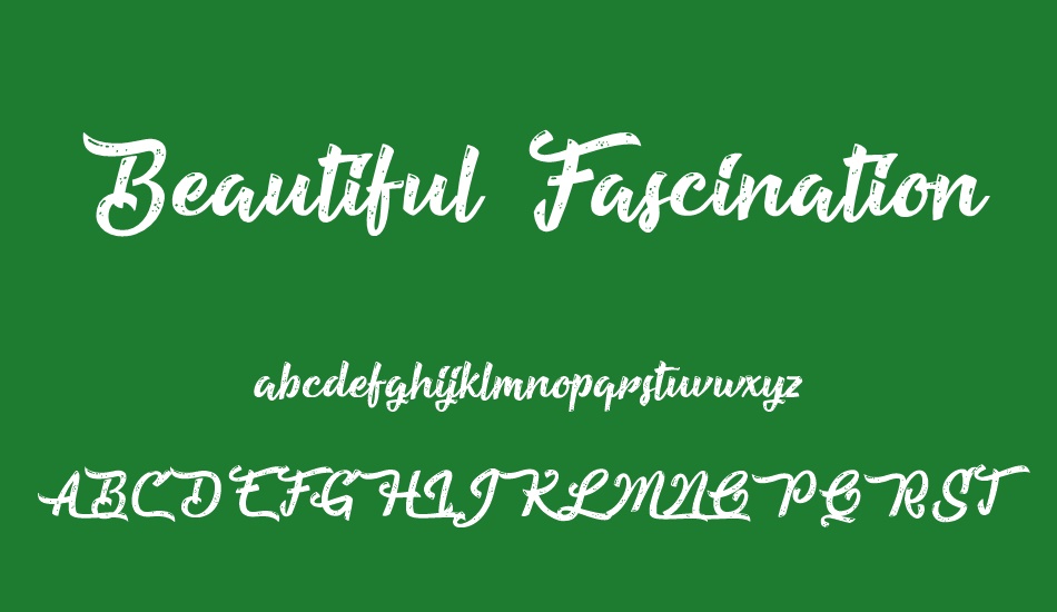 Beautiful Fascination font