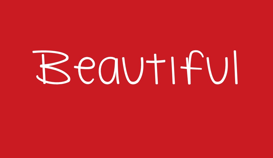 Beautiful Flaws font big