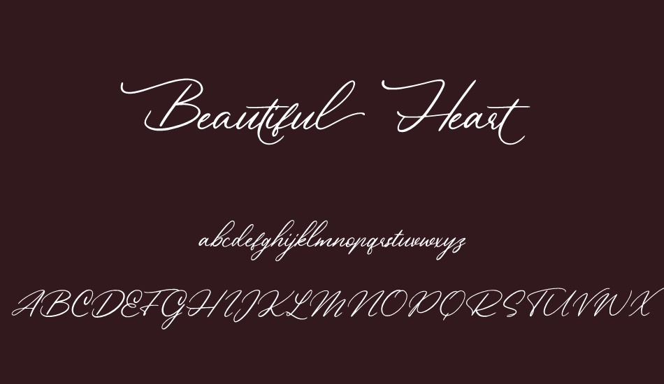 Beautiful Heart font