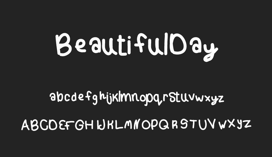 BeautifulDay font