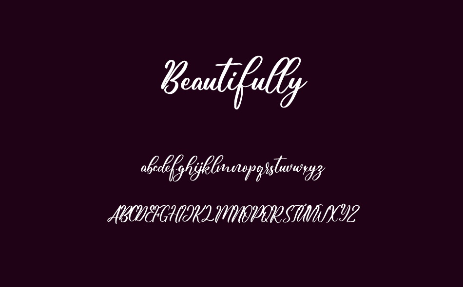 Beautifully font