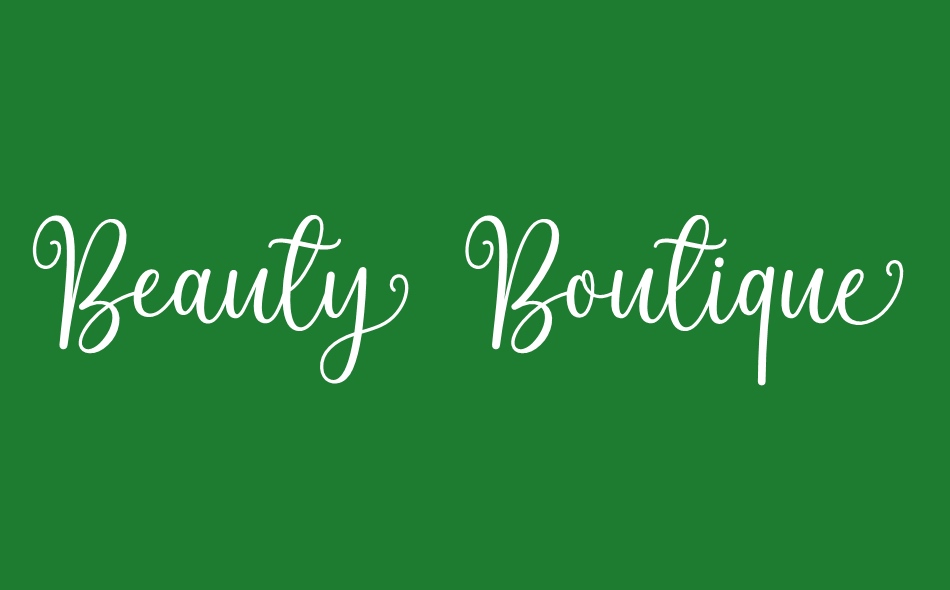 Beauty Boutique font big