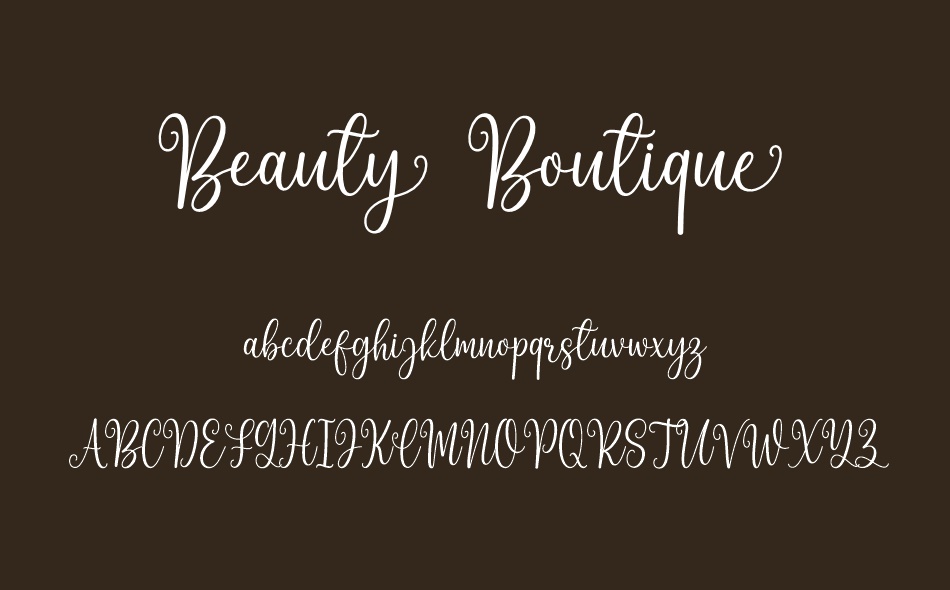 Beauty Boutique font