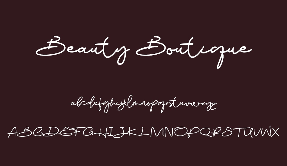 Beauty Boutique font