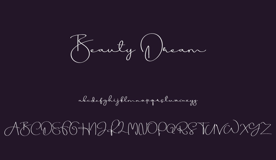 Beauty Dream font