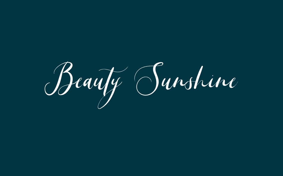 Beauty Sunshine font big