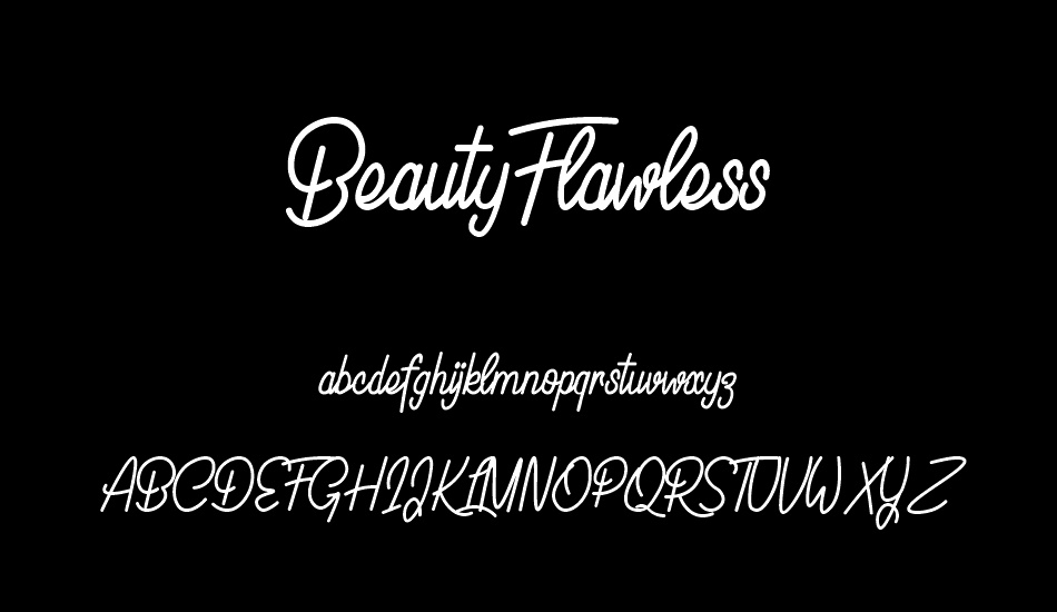 BeautyFlawless font