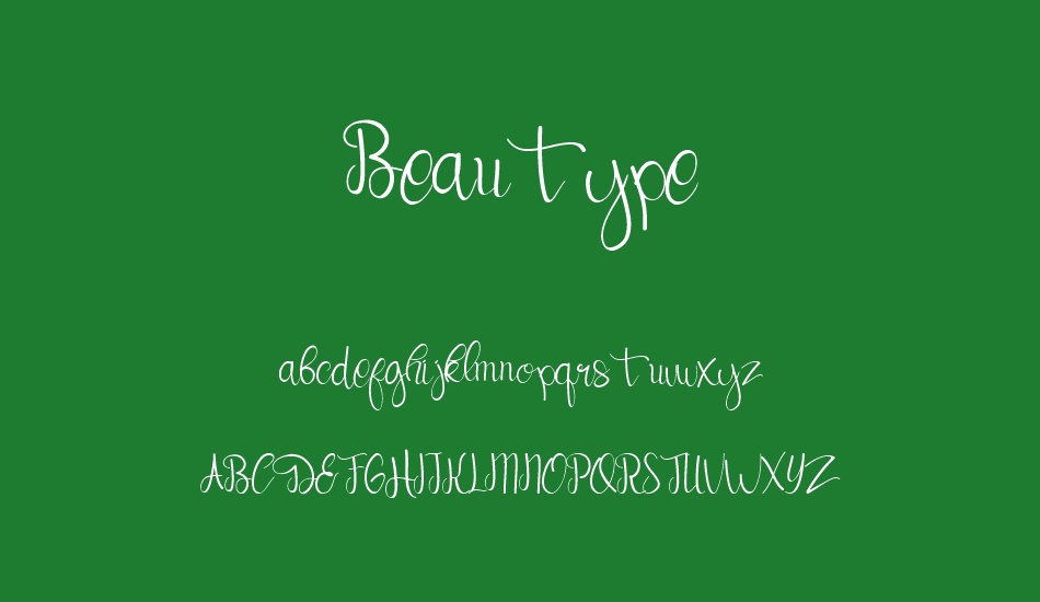 Beautype Demo font