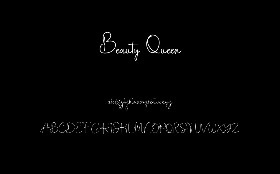 Beauty Queen font