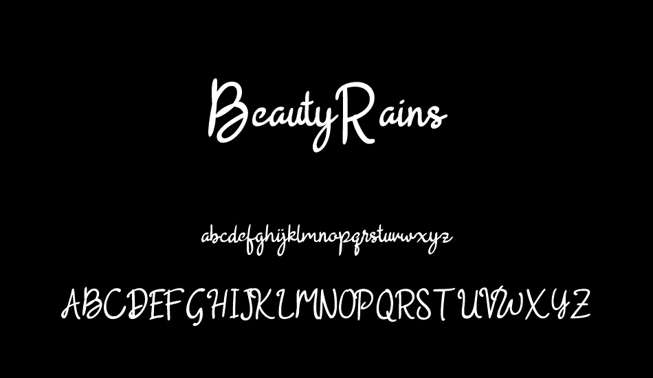 BeautyRains font