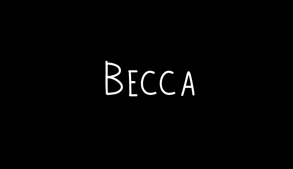 Becca font big