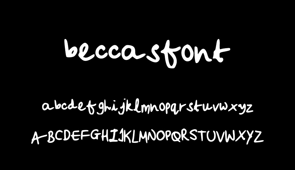 beccasfont font