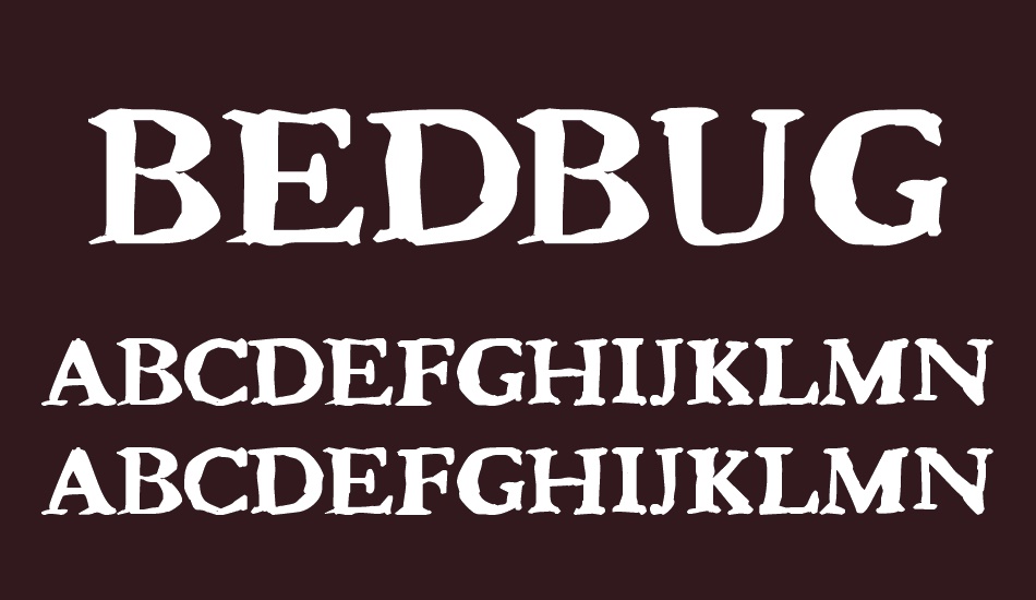 Bedbug font