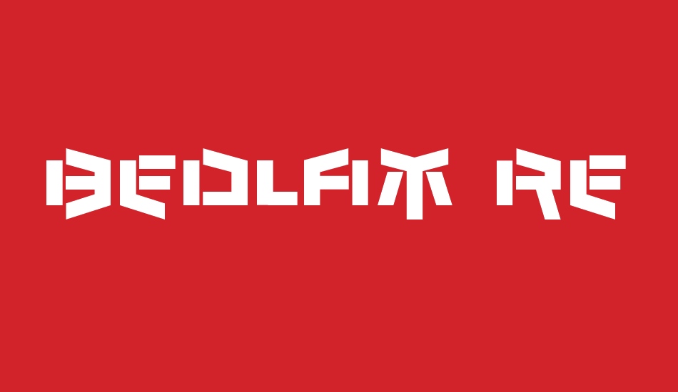 Bedlam Remix font big