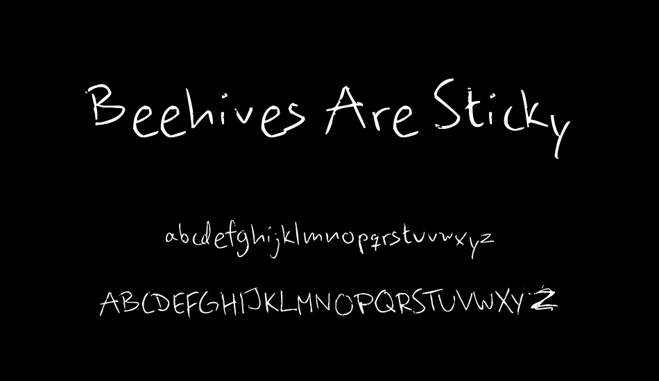 Beehives Are Sticky font