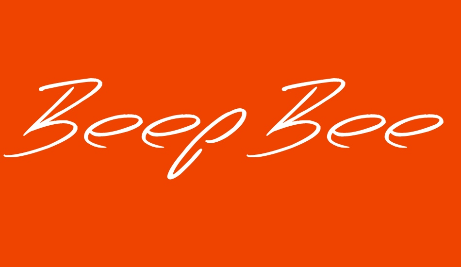 Beep Beep font big