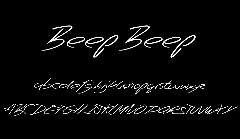 Beep Beep font