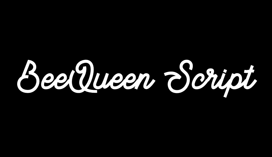 BeeQueen Script Clean font big