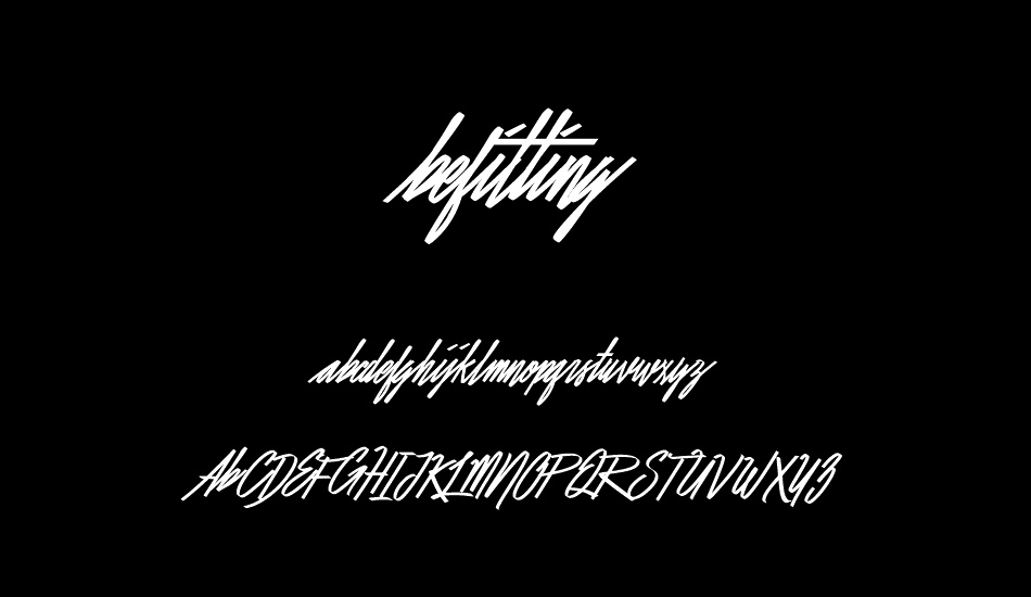 Befitting Demo font