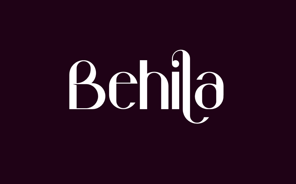 Behila font big