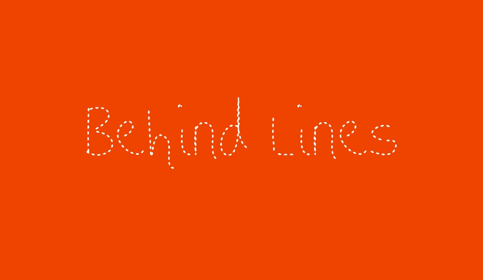 Behind Lines font big