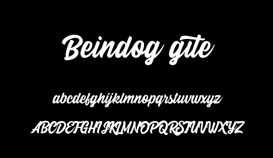 Beindog gite font