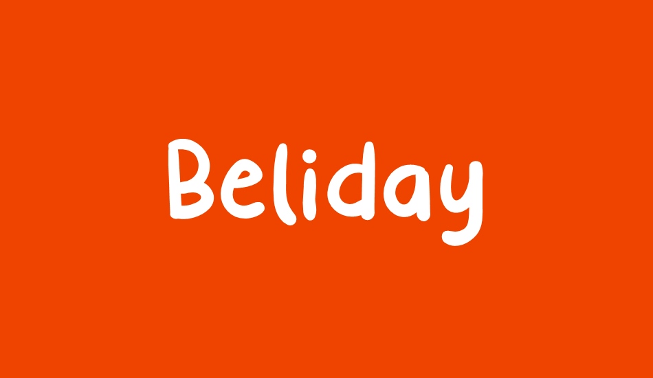 Beliday font big