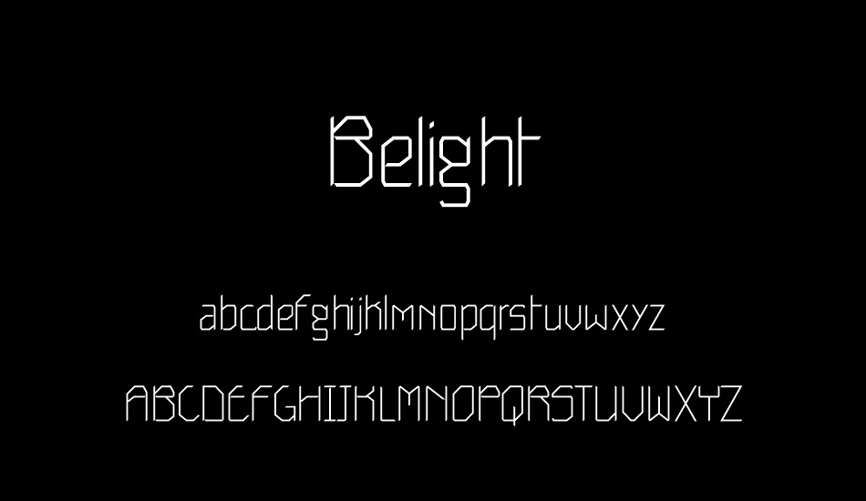 Belight font