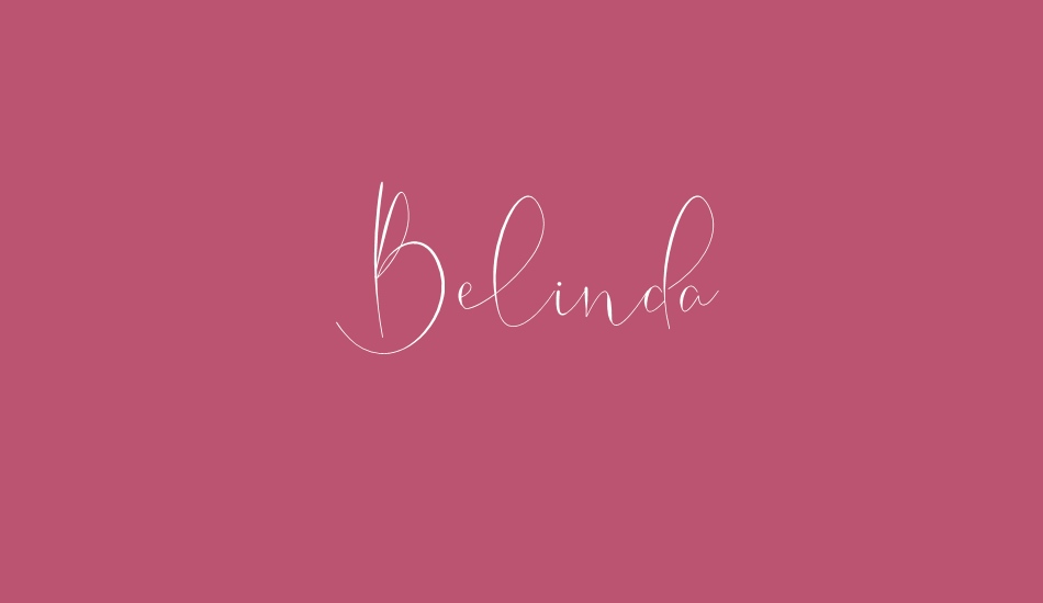 Belinda font big