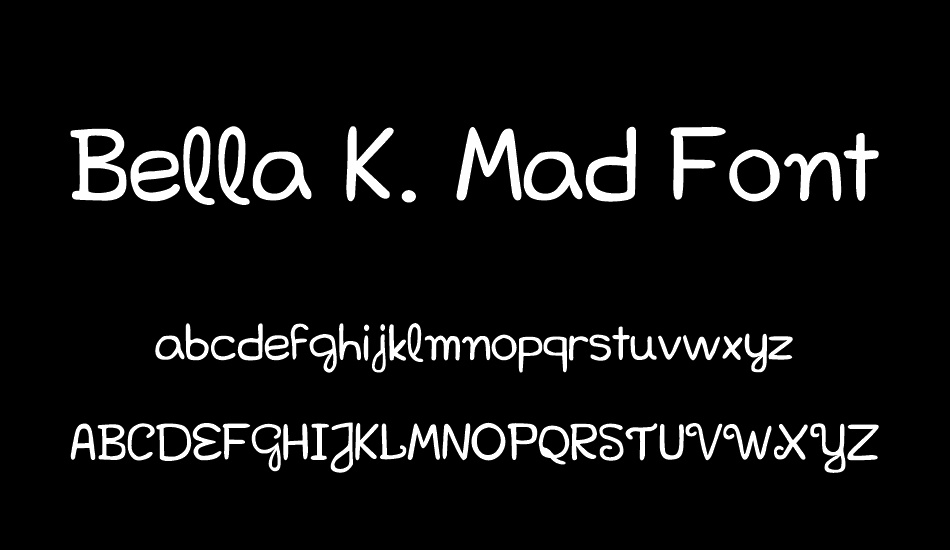 Bella K. Mad Font font