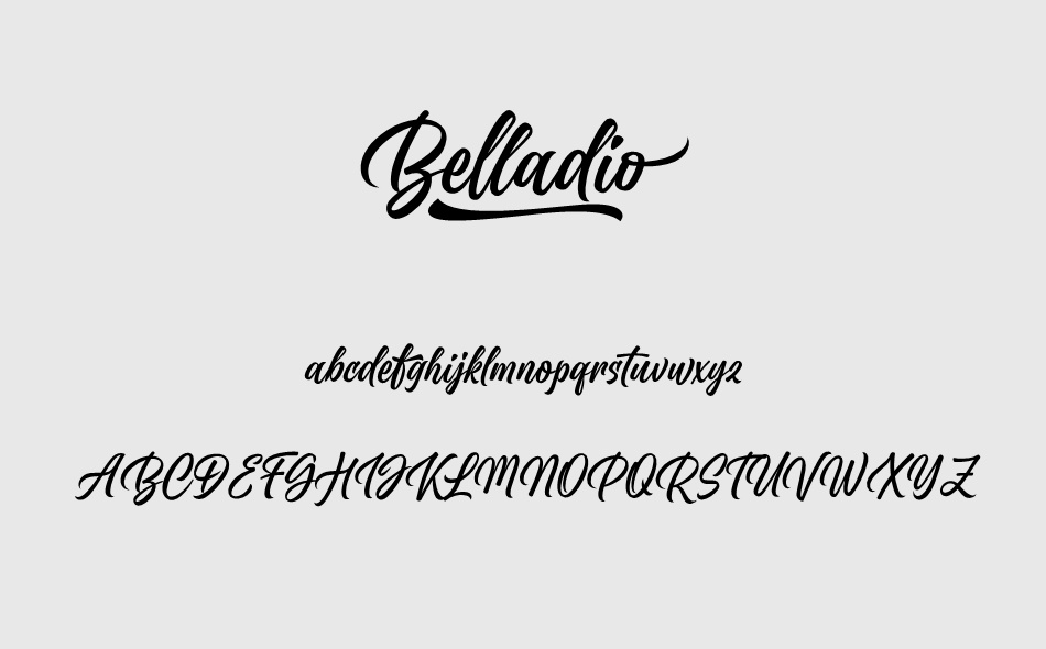 Belladio font