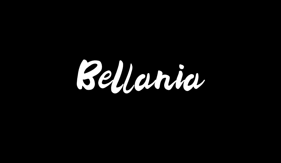 Bellania font big