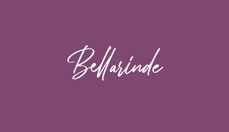 Bellarinde font big