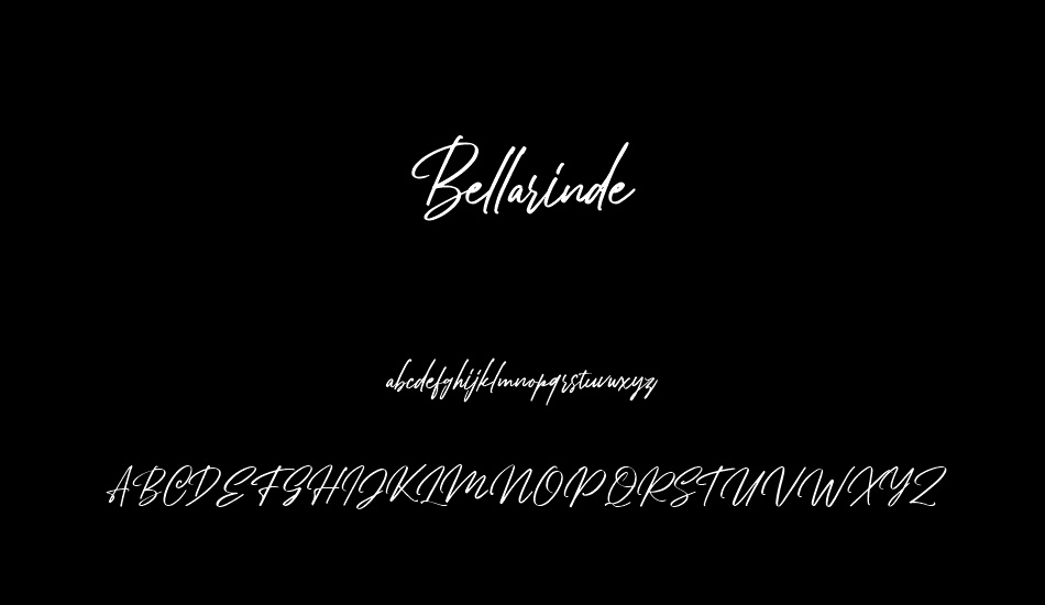 Bellarinde font