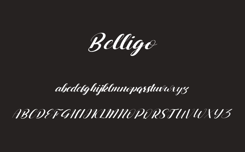 Belligo font