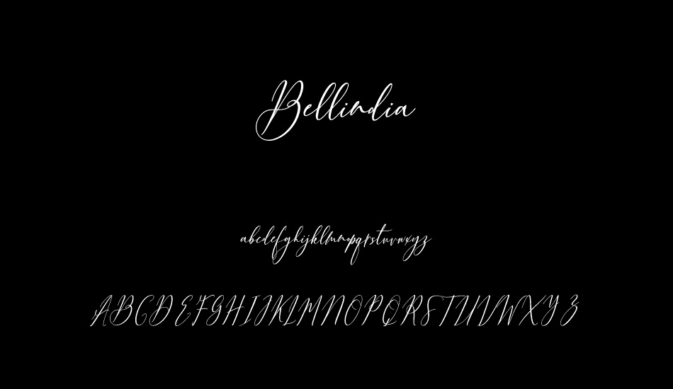 Bellindia font