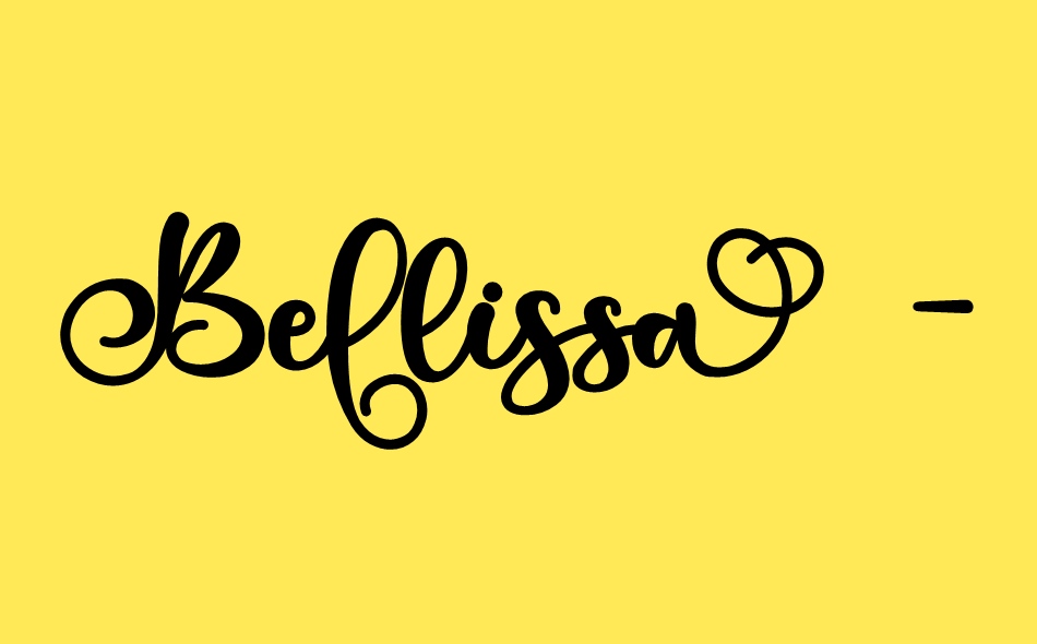 Bellissa font big