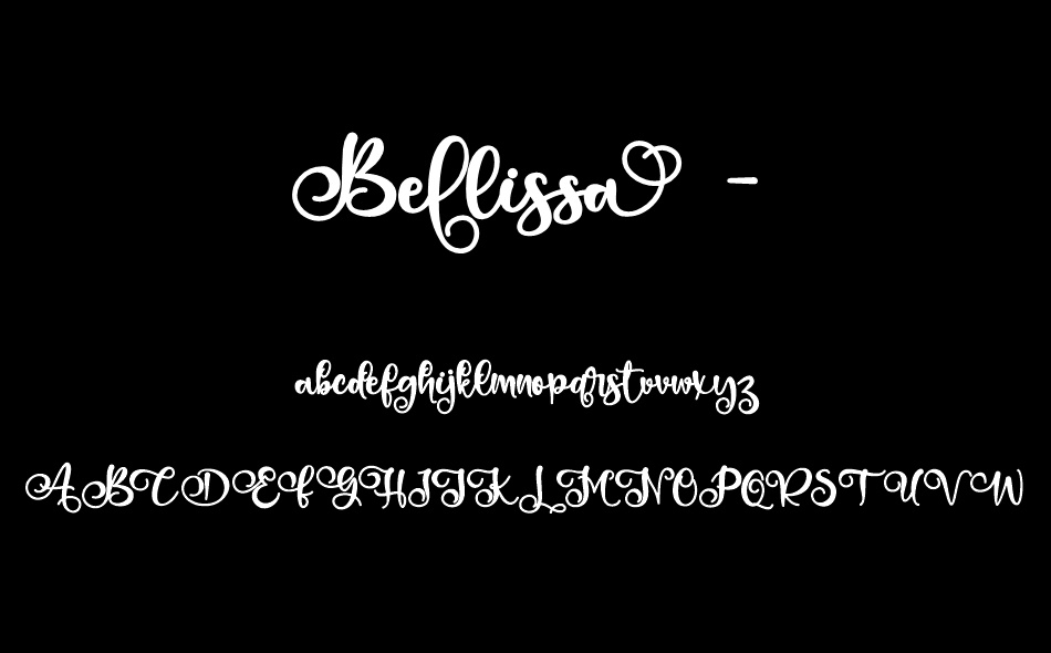 Bellissa font